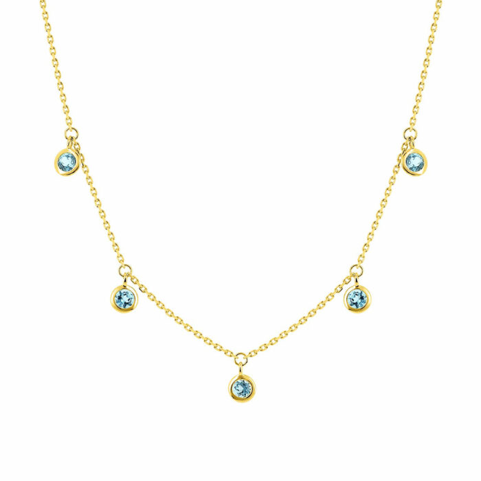 Collier Topaze Pampilles