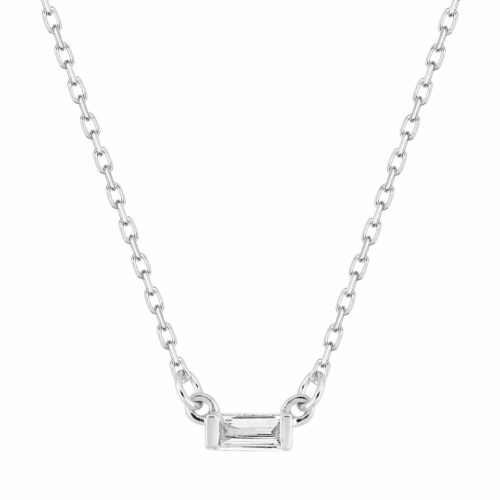 Collier Diamant Baguette