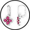 Boucles d'oreilles rubis