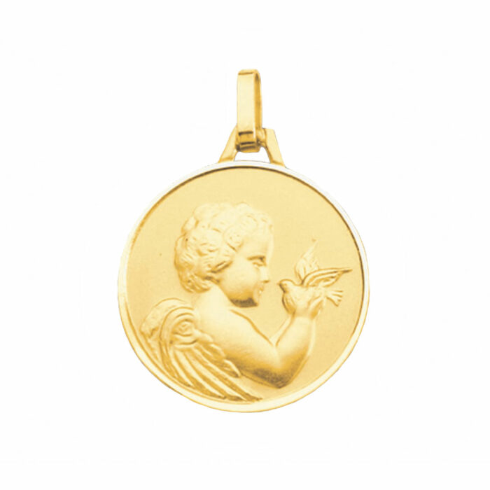 Médaille Ange à la Colombe 20mm