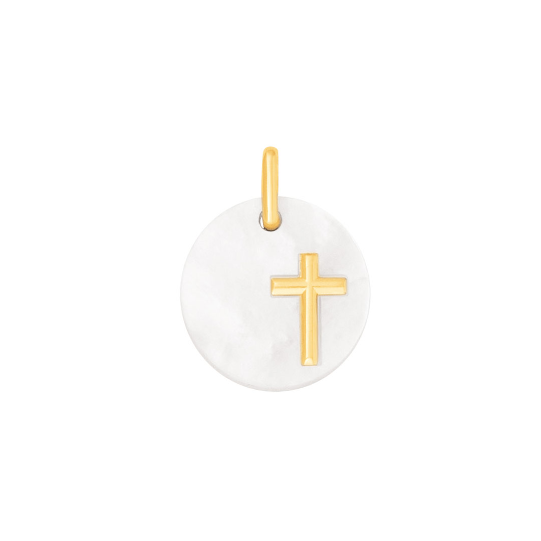 medaille-croix-or-nacre Médaille Nacre avec Croix