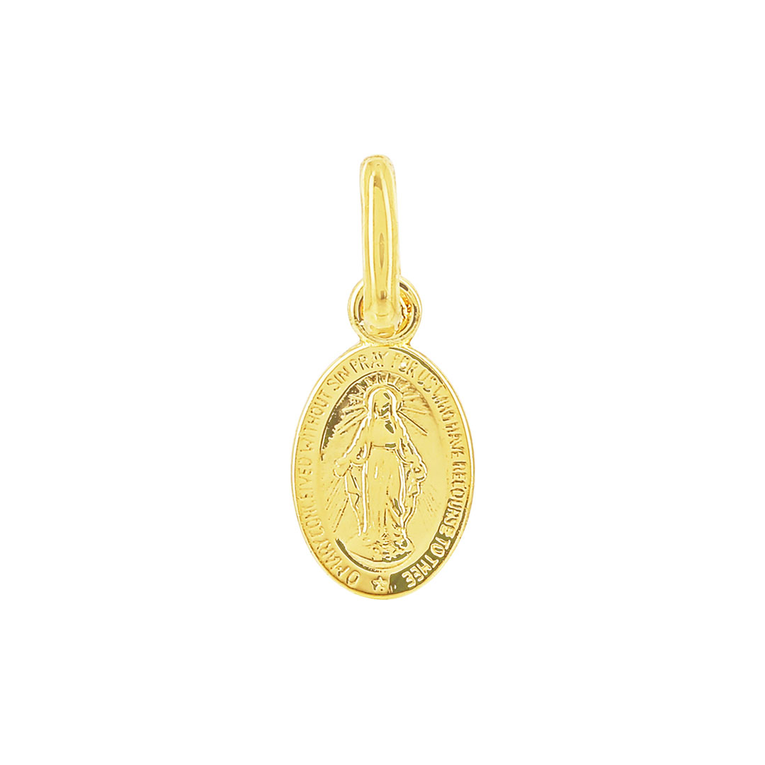 Médaille Saint Christophe 21mm or jaune 750 Augis
