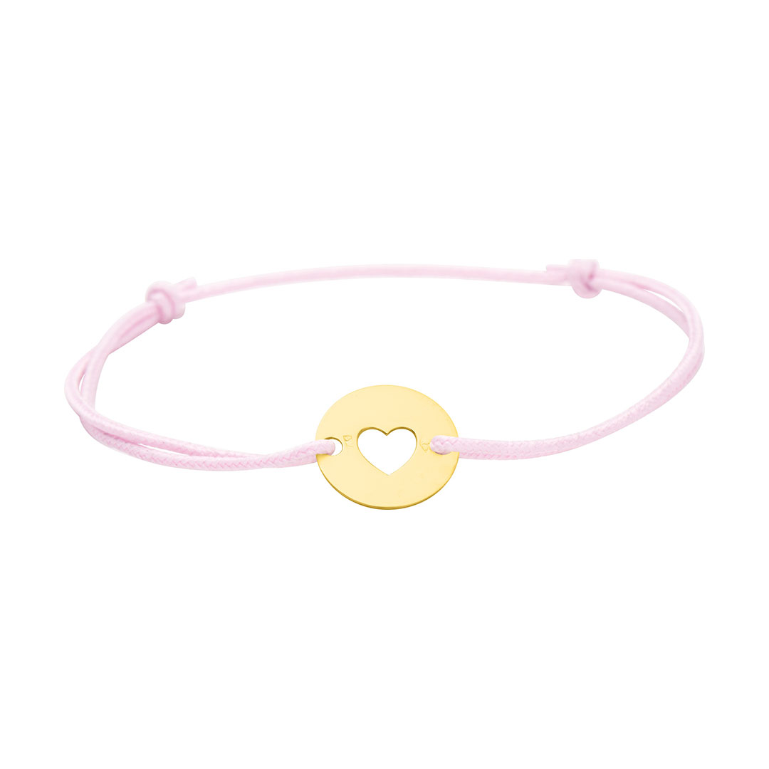 bracelet-cordon-fille-or-rose Bracelet Cordon Enfant