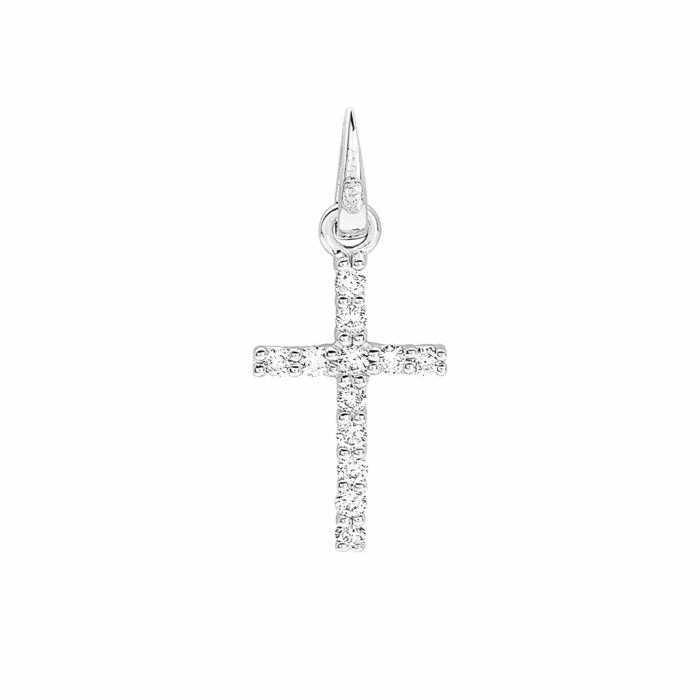 Pendentif Croix Diamant 14mm