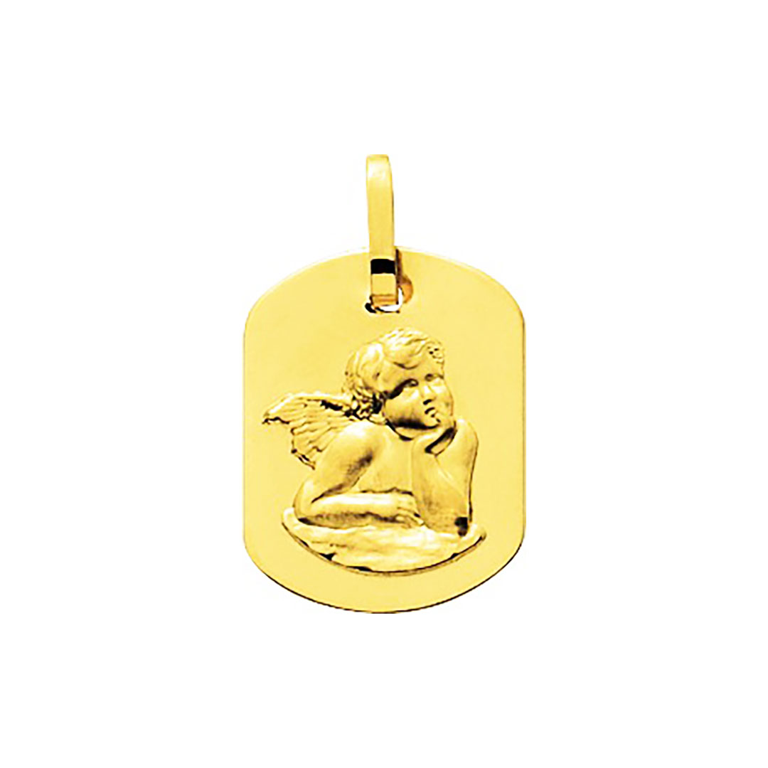 medaille-bapteme-ange-or-plaque Médaille Ange Or