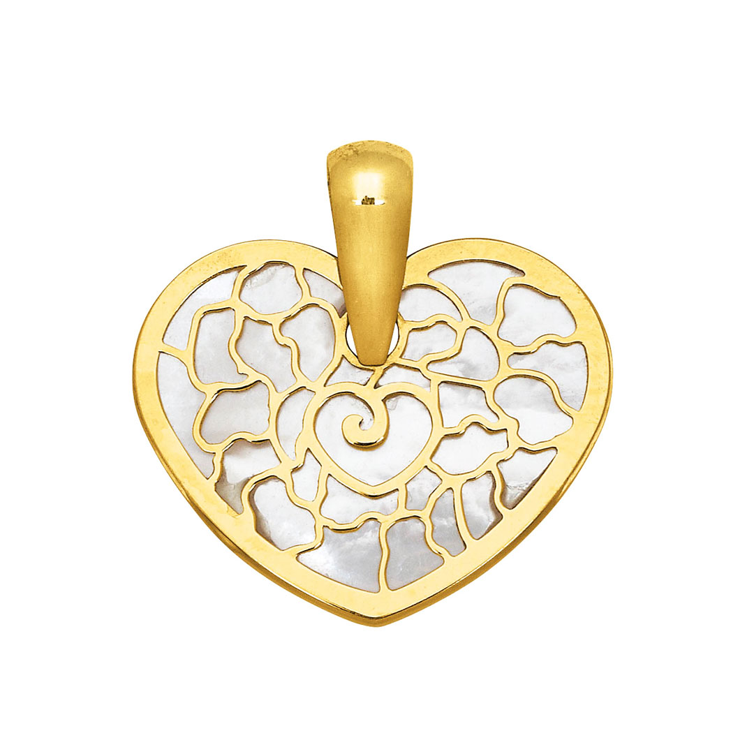 Pendentif Coeur or