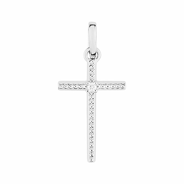 Pendentif Croix Diamant 16mm