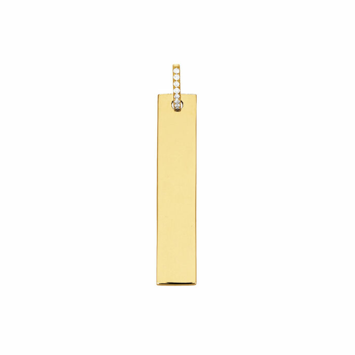 pendentif plaque or