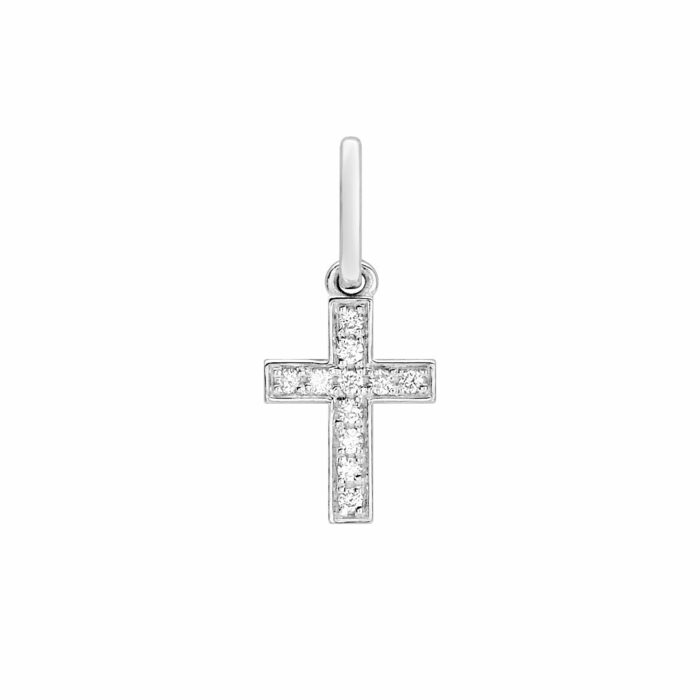 Pendentif Croix Diamant 10mm