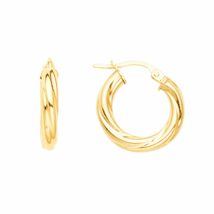 Boucles d'Oreilles Folie 3mm Diamètre 10mm – Image 2