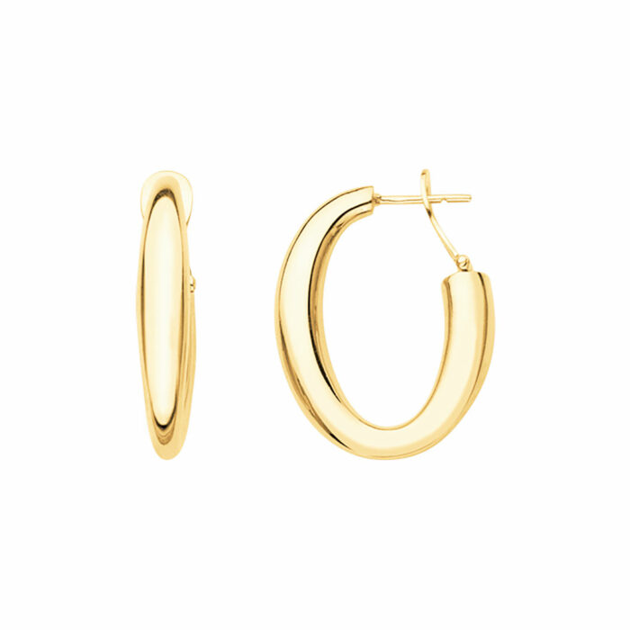 Boucles d'Oreilles Ovales 25mm