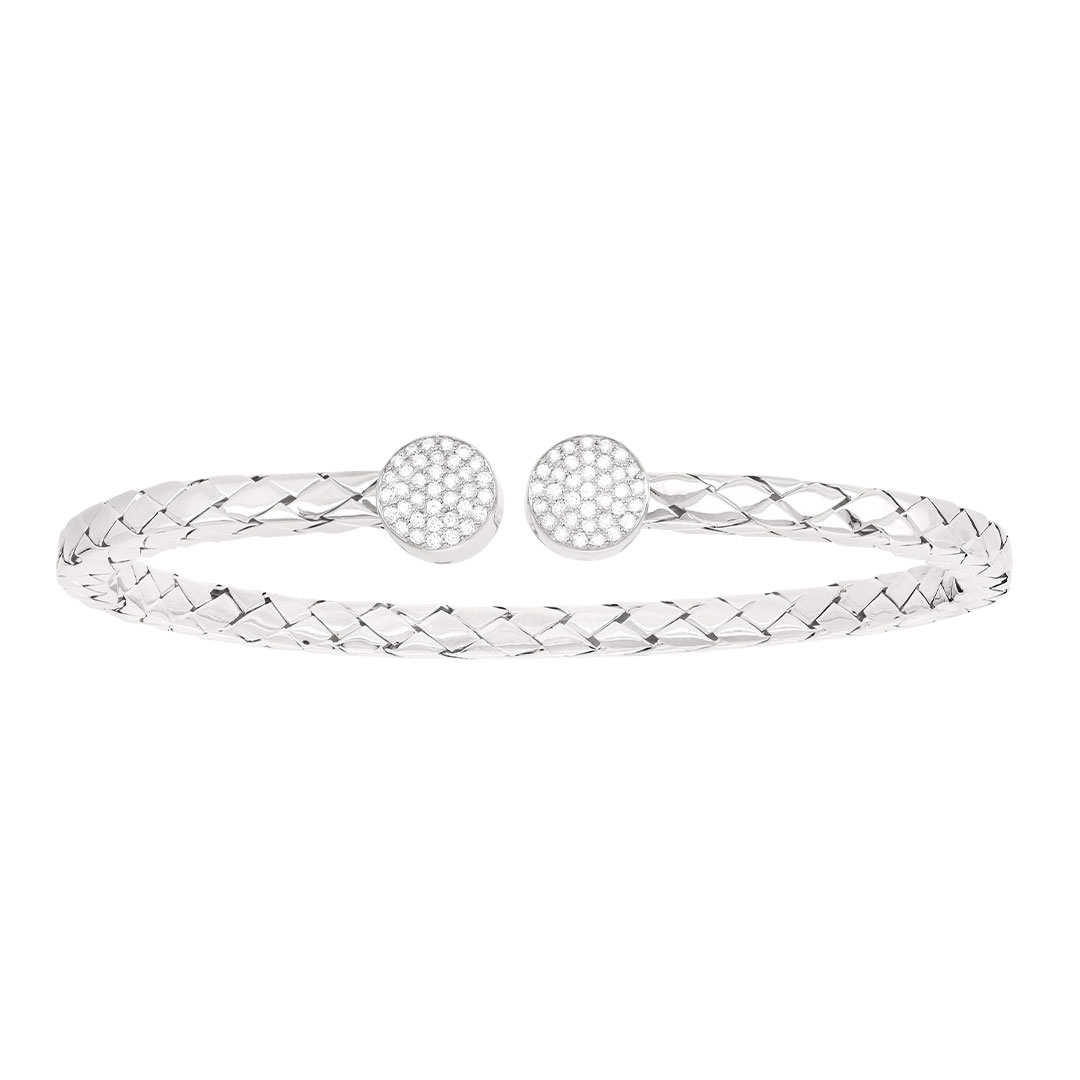 bracelet or blanc femme luxe