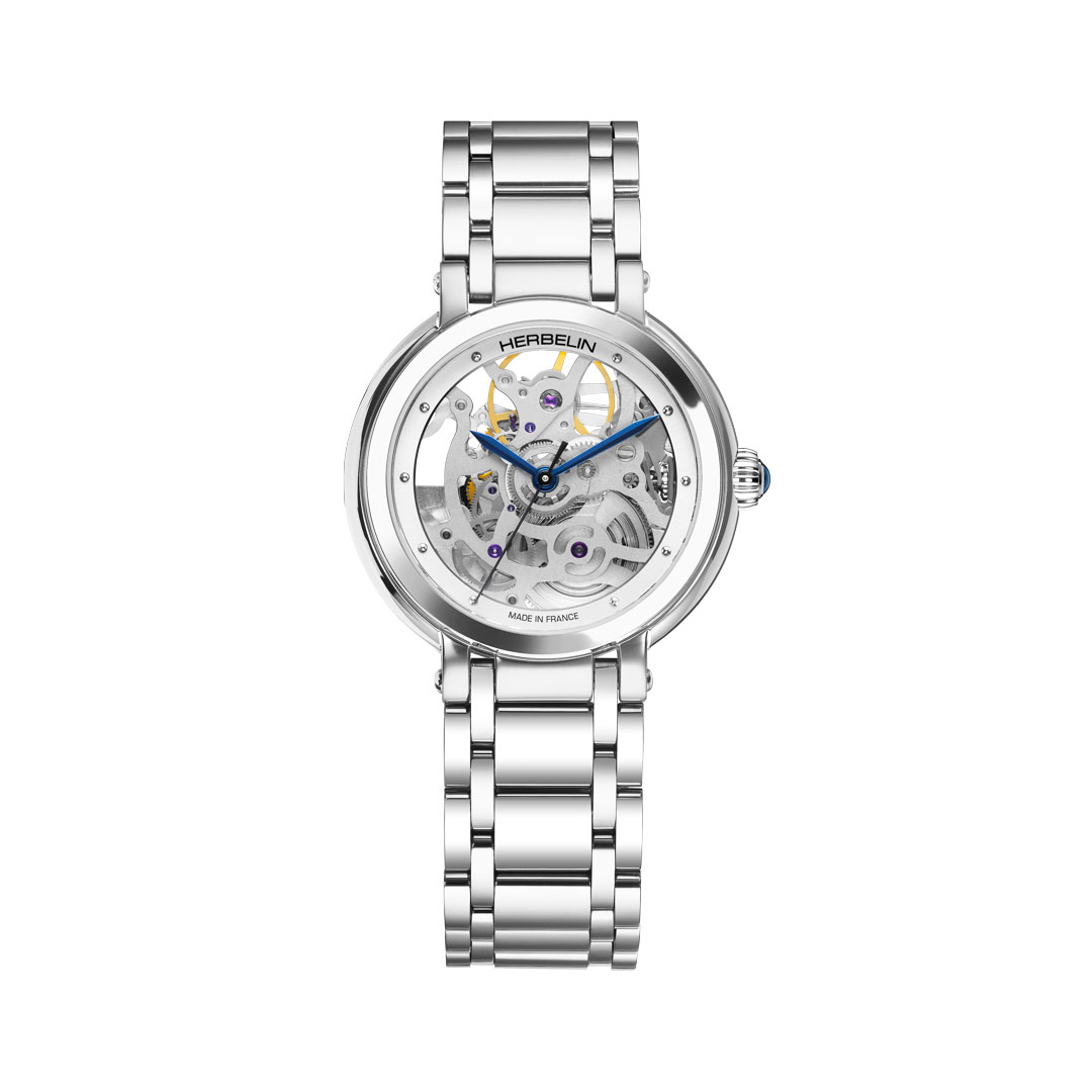 Montre femme squelette