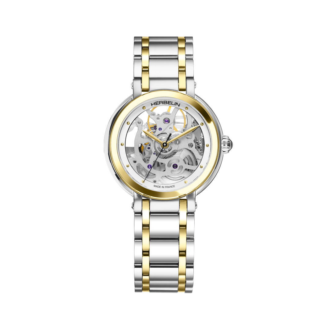 Montre femme squelette