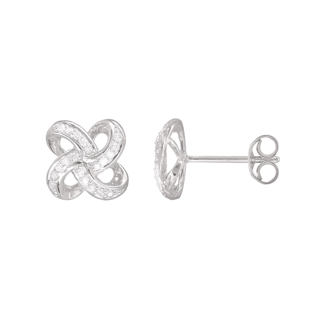 Boucles d'oreilles entrelacées