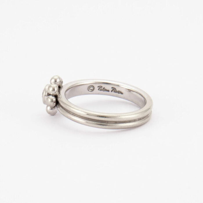 Bague Tiffany & Co. Fleur Diamant Or Blanc – Image 4