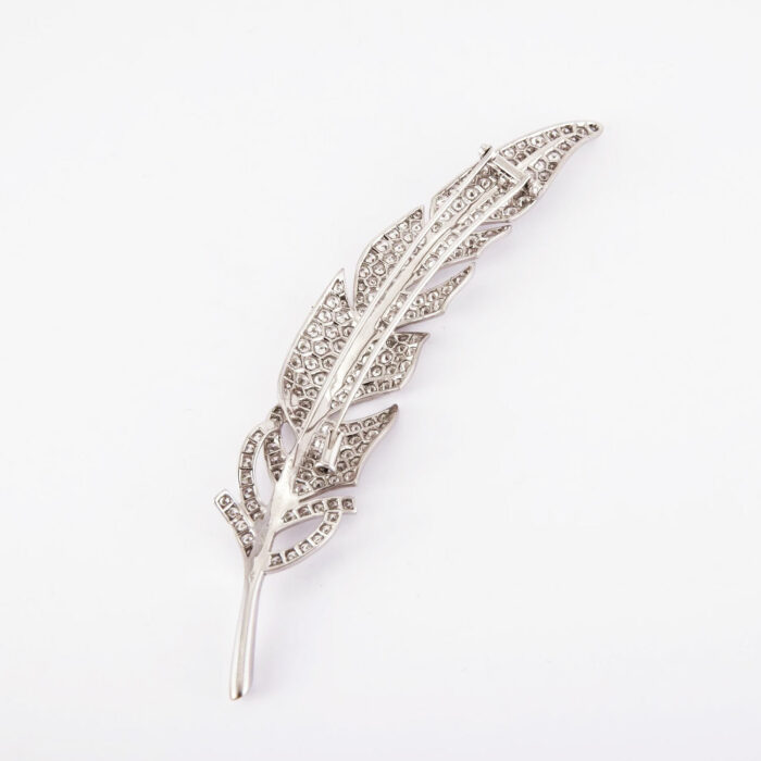 Broche Boucheron Plume Diamant – Image 2