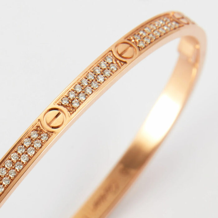 Bracelet Cartier LOVE Pavé - Or Jaune Diamant – Image 4