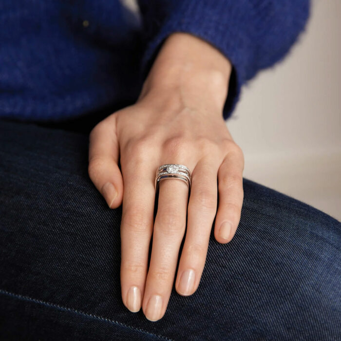 Bague Dinh Van Capucine Or Blanc – Image 2