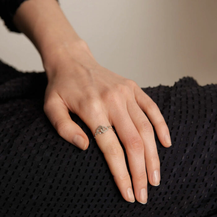 DINH VAN – Bague Double Coeurs – Image 2