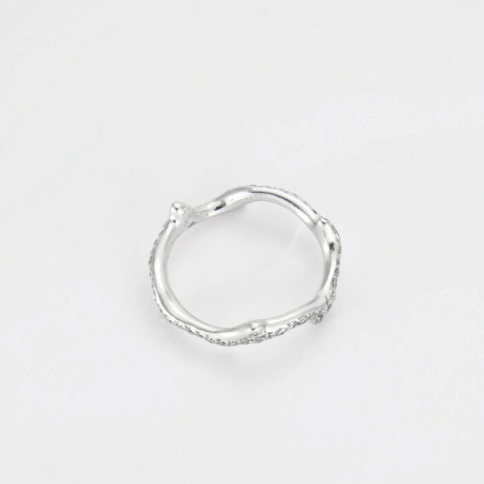 Dior Bague Bois de Rose Diamant Or Blanc – Image 4