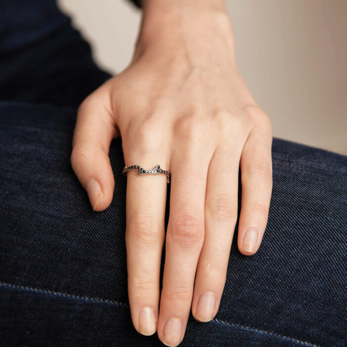 Bague Dior Bois de Rose Or Blanc – Image 2