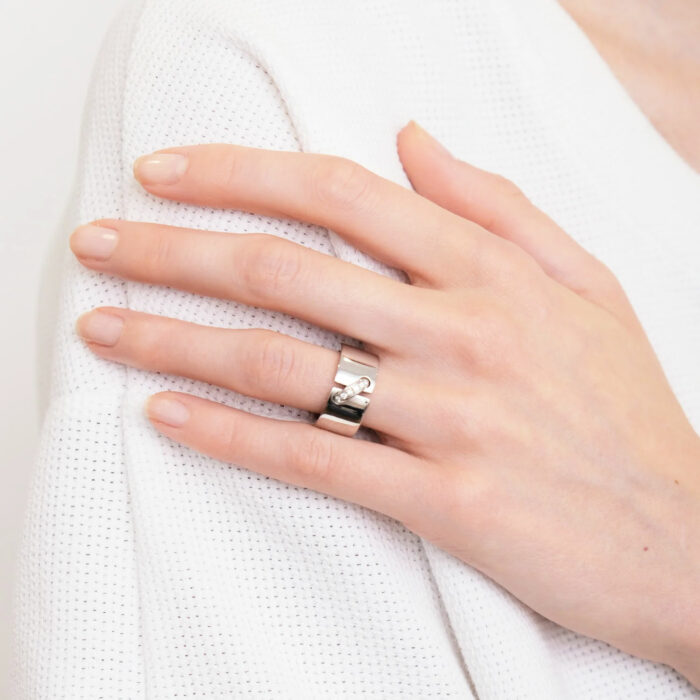 Bague Chaumet Liens Diamant Or Blanc – Image 2