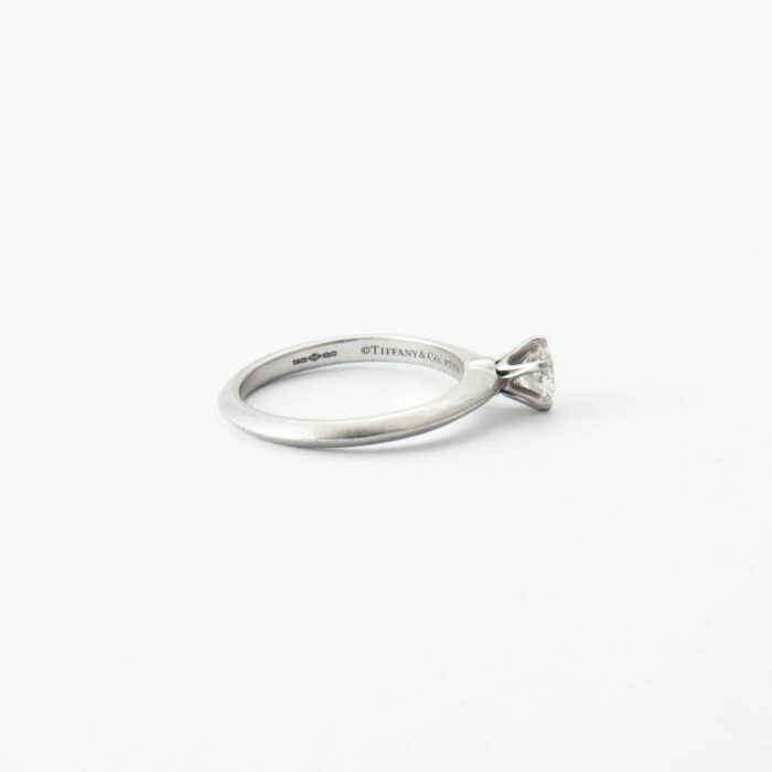 Bague Solitaire Platine Tiffany & Co. – Image 3
