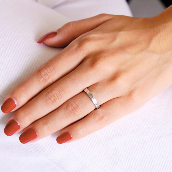 Bague C de Cartier - Or Blanc – Image 3