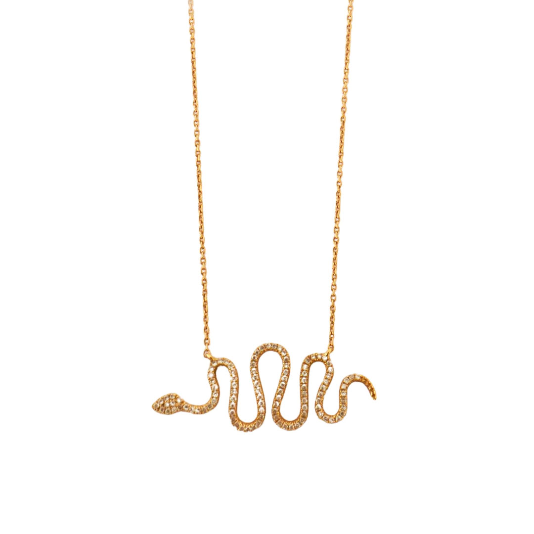 Djula collier serpent diamant