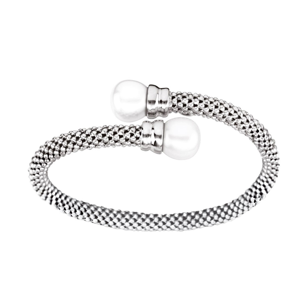 bracelet-argent-popcorn-perle Bracelet Argent 5mm