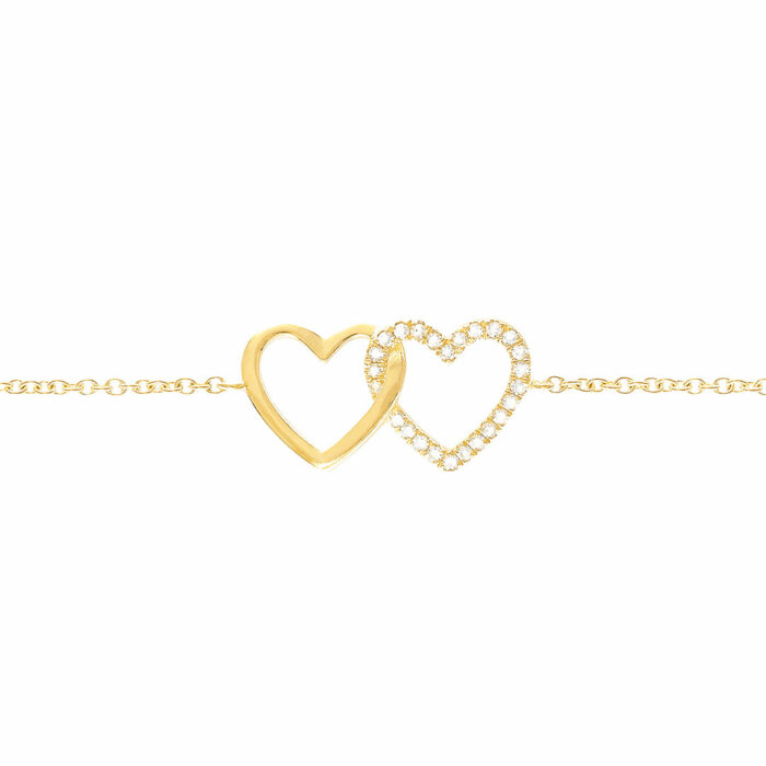 Bracelet Double Cœur
