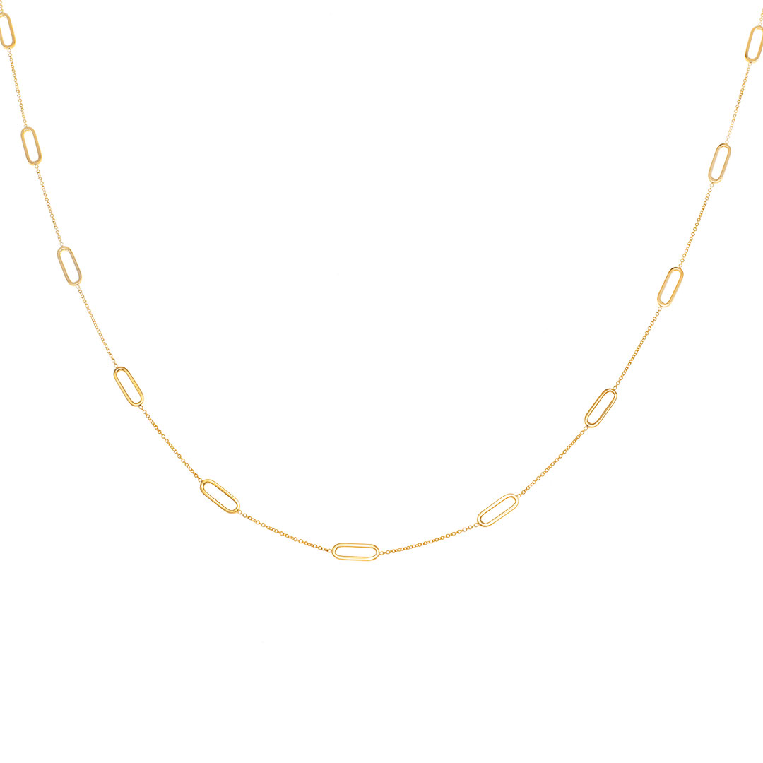 collier maillons or