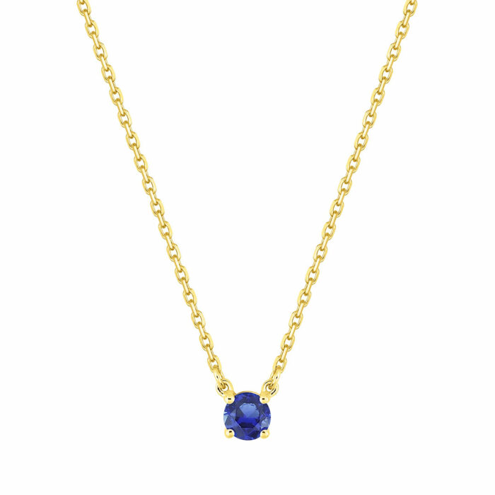 Collier saphir or