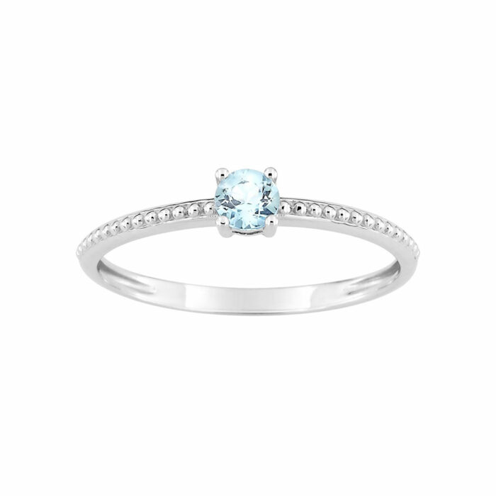 Bague Topaze Or Blanc
