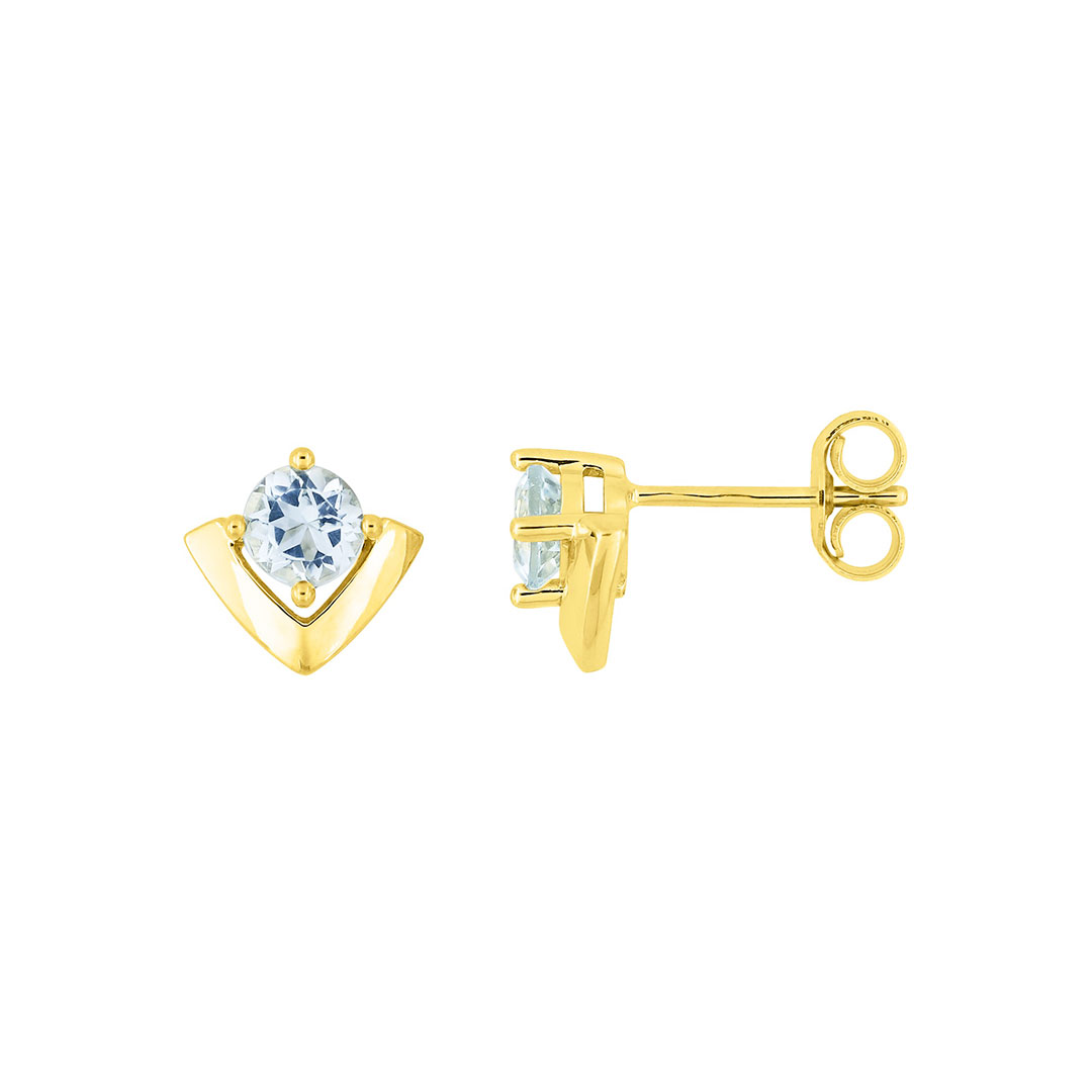 Boucles d'oreilles Aigue Marine