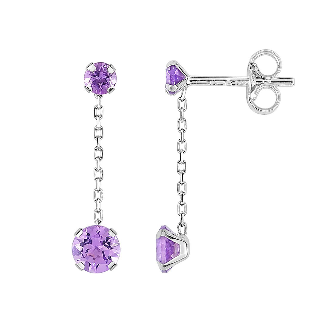 boucles amethyste