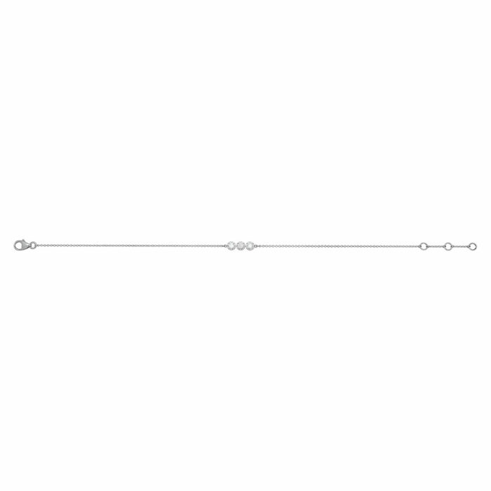 Bracelet Diamant Trio - Trois Solitaires 0,03 Carat en Or 18k – Image 7