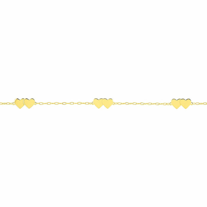 Bracelet Coeur d'or #7