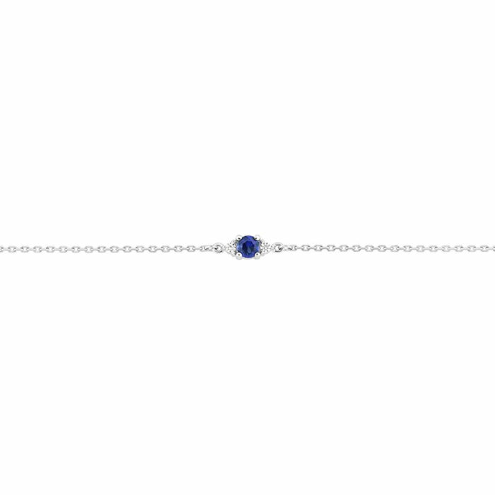 Bracelet Saphir Etincelle - Saphir Bleu Diamants