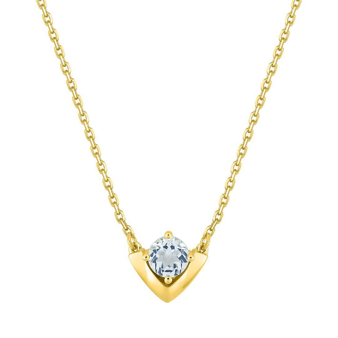 Collier Aigue Marine Diamant