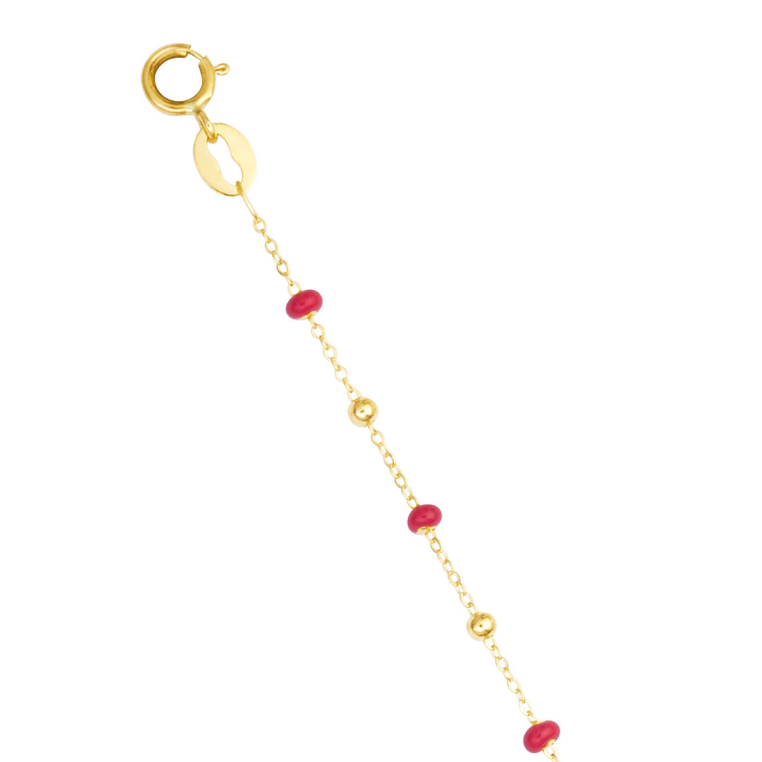 bracelet-boule-rouge Bracelet Boules de couleur
