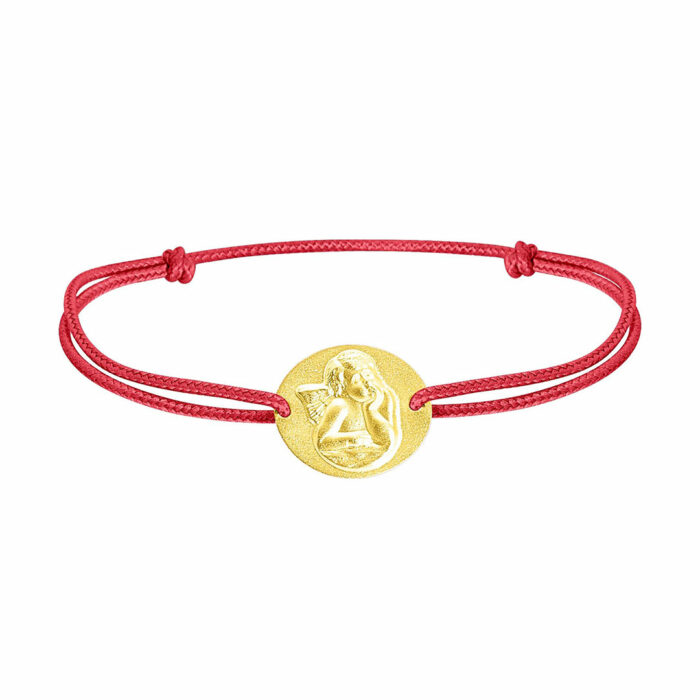 bracelet cordon ange or