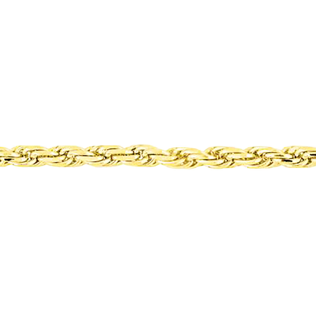 Chaine corde or jaune