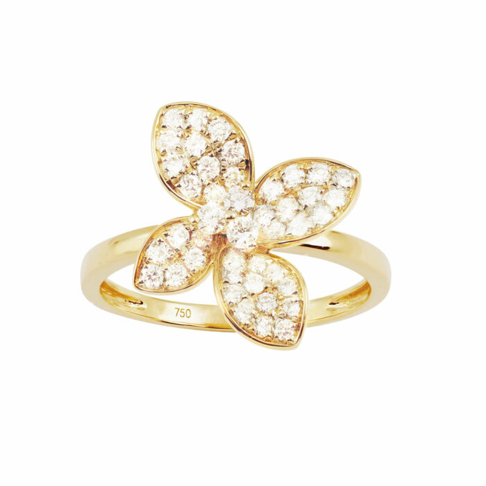Bague Fleur de Diamants #2 - Or 18k