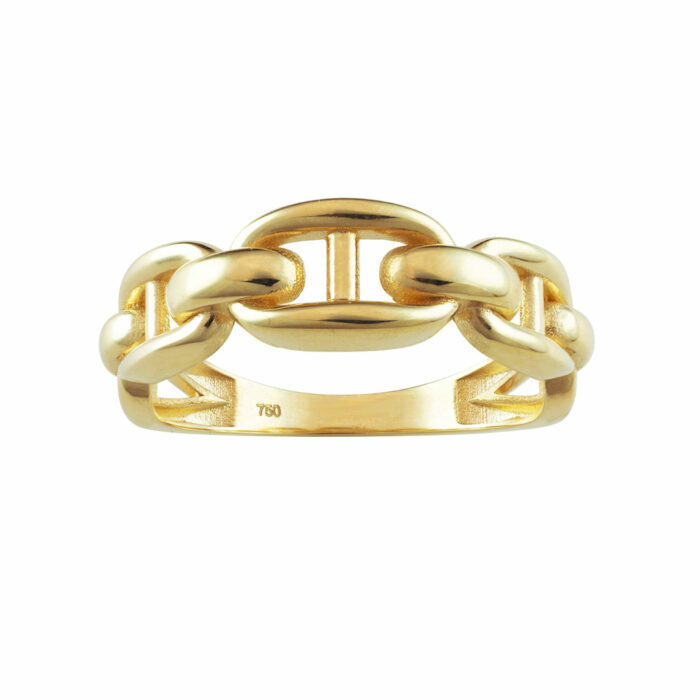 bague maillons or
