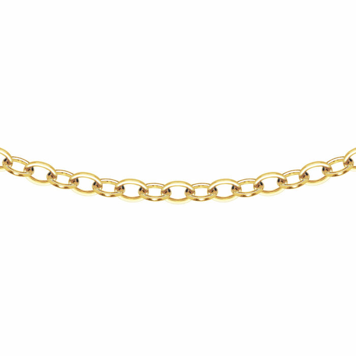 Collier maille ovale