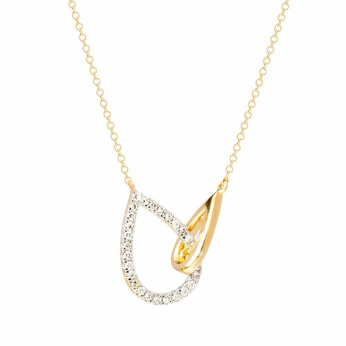 Collier gouttes entrelacés