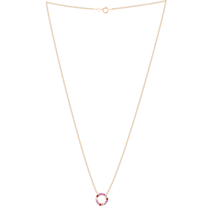 Collier saphir multi couleur