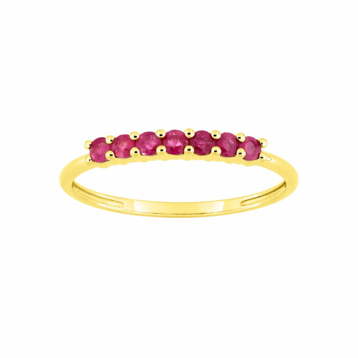 bague sept rubis